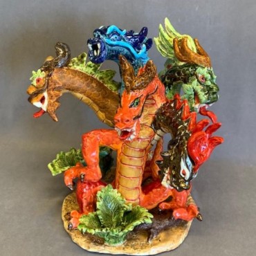 Five Headed Elements Dragons